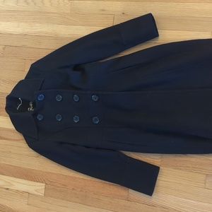 Guess black pea coat